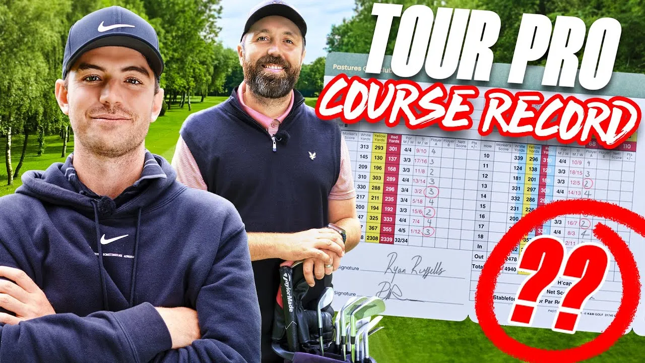 Rick Shiels and tour professional Ryan Ruffels at Pastures Golf Club